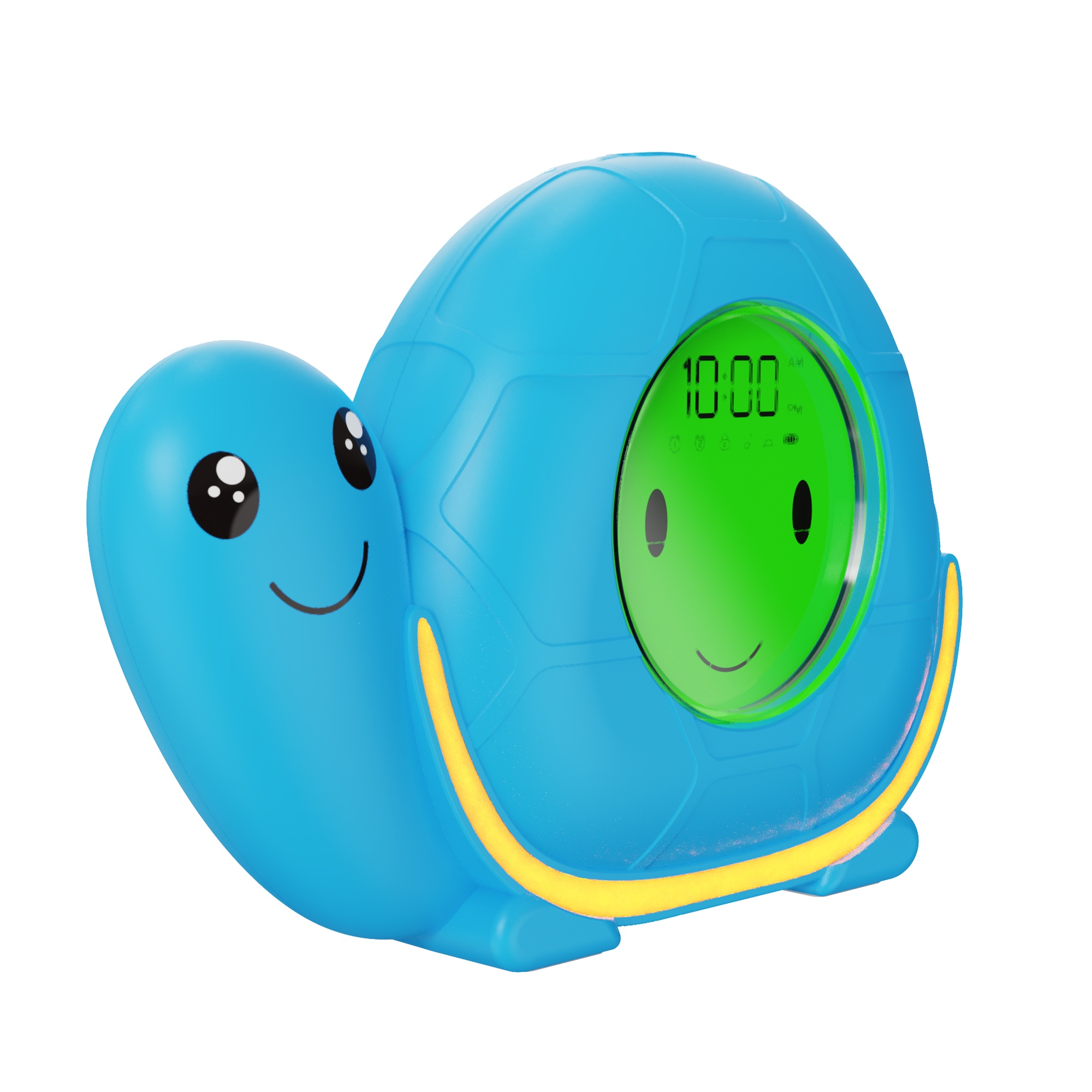 Private model LCD digital screen brightness dimming built in rechargeable battery cloud shape kids sleep training Alarm Clock