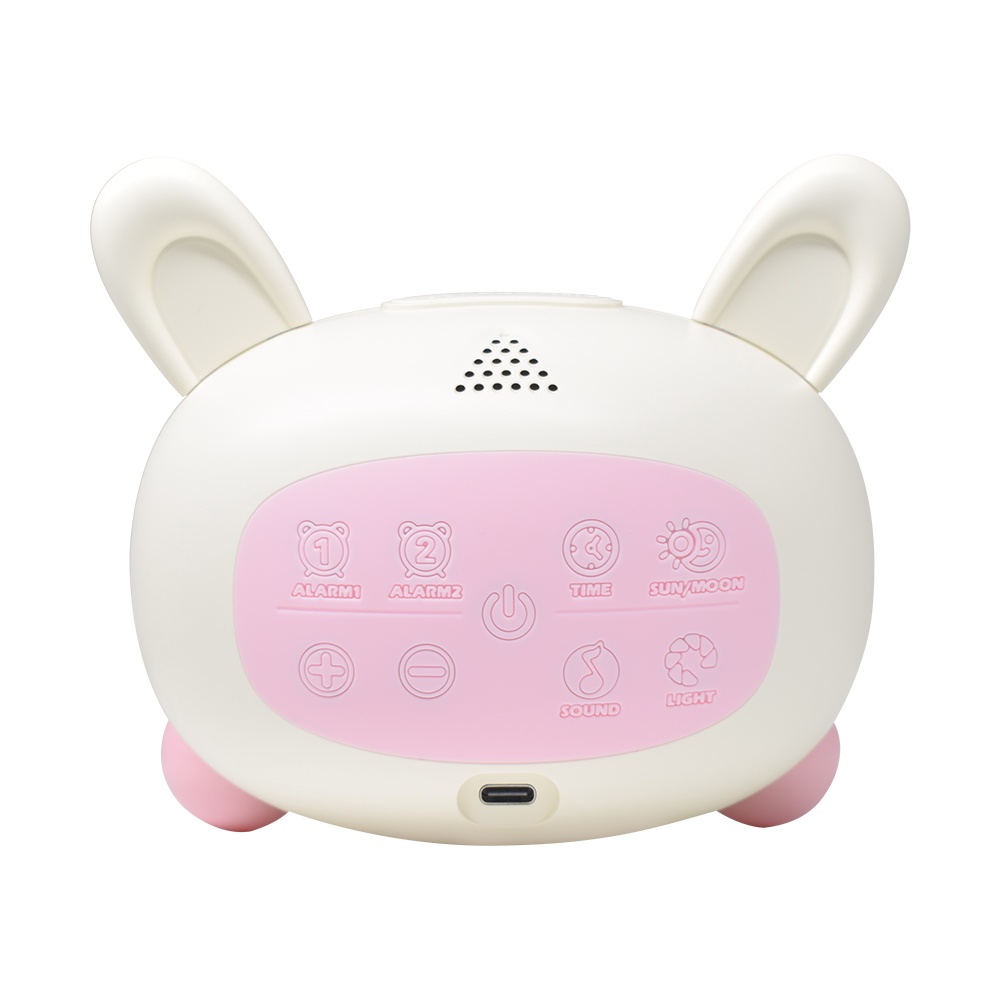 High quality Led  night light Digital  Electronic Wake Up alarm clock cute smart Snooze Sleep training for children