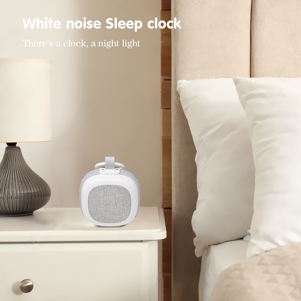Clear Sound Quality Sleep Trainer 32 Soothing Music Nature Sound White Noise with Baby Cry Sensor Relaxed Breathing Night Light