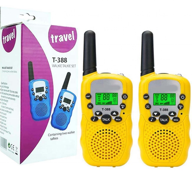 New Children Radio Toy Walkie Talkie Kids Radio UHF Two Way Radio T-388 Children's Walkie Talkie Pair For Kids