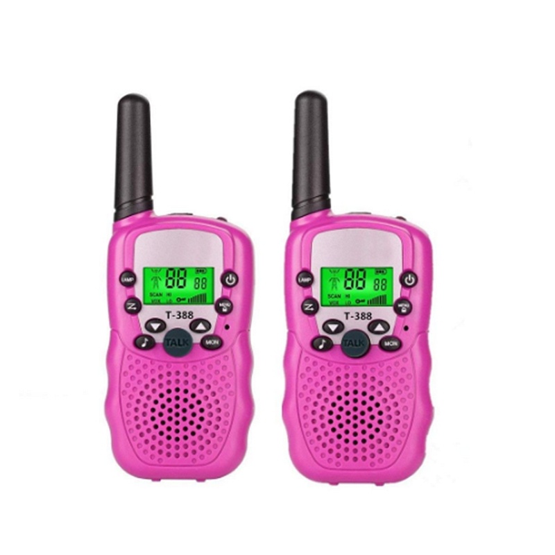 5 KM Long Range 2 Pack Toys Kids Pink Walkie Talkie with 22 Channels & 2 Way Radios