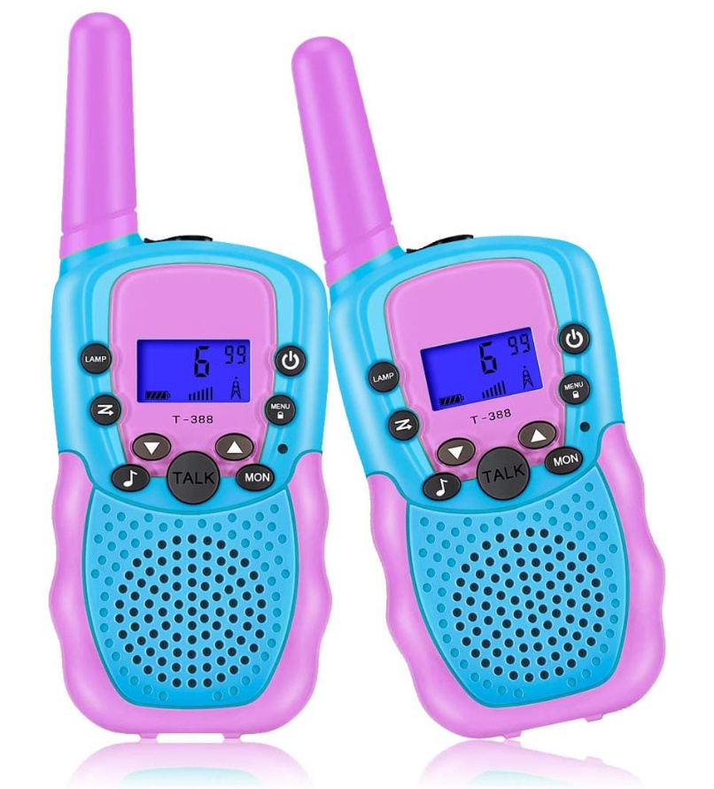 Small Toys Set Twin Pack for Ages 3-12 Boys 8-22channels portable 3miles kids Walkie Talkie