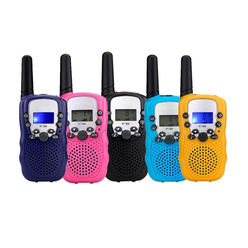 3KM Long Range 2 Pack Toys Kids Pink Walkie Talkie with 22 Channels & 2 Way Radios