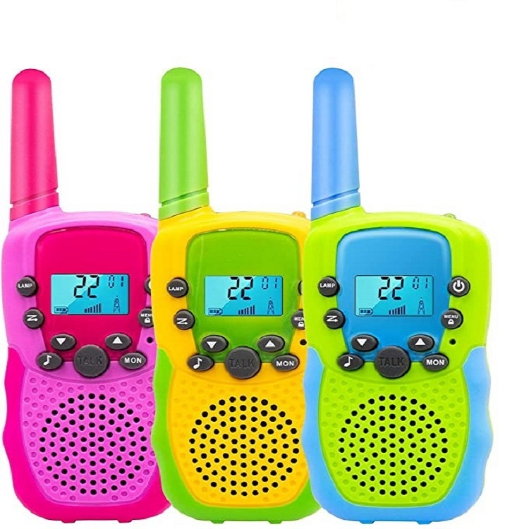 Custom LOGO Kids Walkie Talkies 3 KMs Long Range 2 Way Radio 22 Channels Walkie Talkies for Kid Toys Gifts