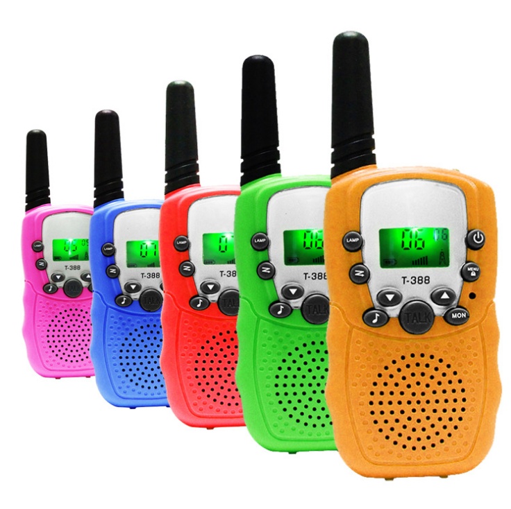 Outdoor hot sale T388 Handheld Kids Walkie Talkies FRS Radio Boys Girls Toy 22 Channel Two Way Radio, Walkie Talkies for Kids