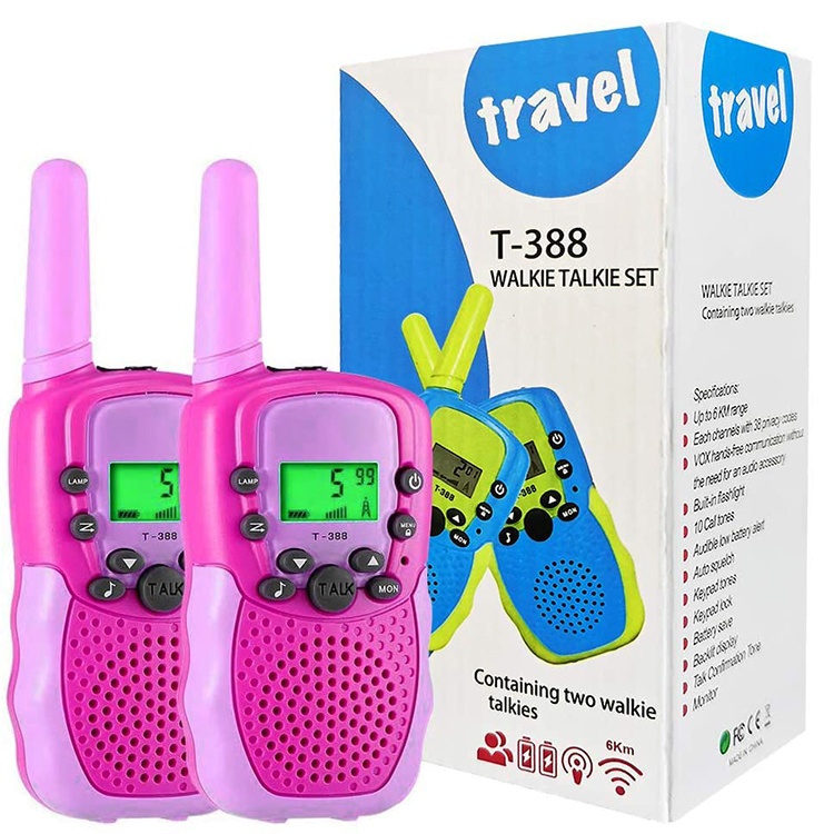 Walkie Talkies for Kids 22 Channels 2 Way Radio Toy with Backlit LCD Flashlight