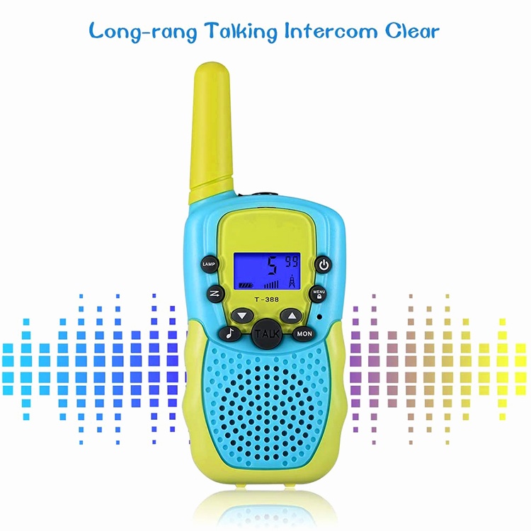 Walkie Talkies for Kids 22 Channels 2 Way Radio Toy with Backlit LCD Flashlight