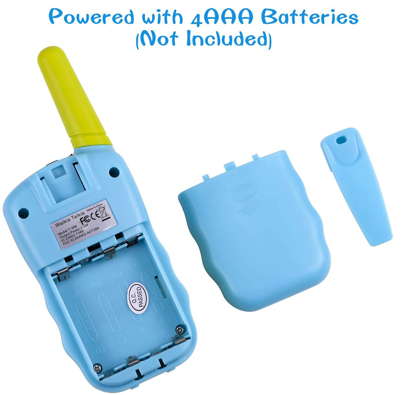 Walkie Talkies for Kids 22 Channels 2 Way Radio Toy with Backlit LCD Flashlight