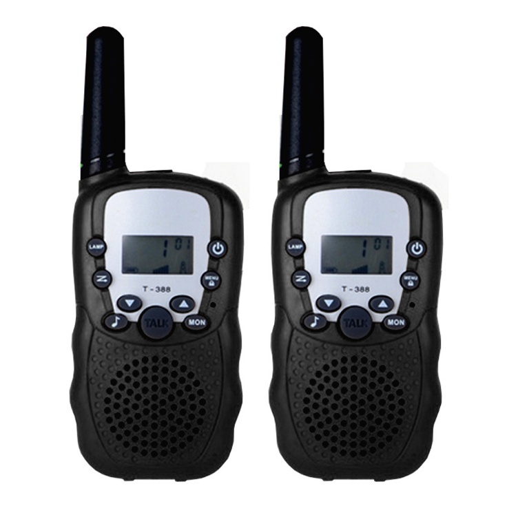T388 Kids walkie-talkies ,Cover 3 Miles Range with Backlit LCD Flashlight 22 Channels 2 Way Radio Toy Outdoor Adventure