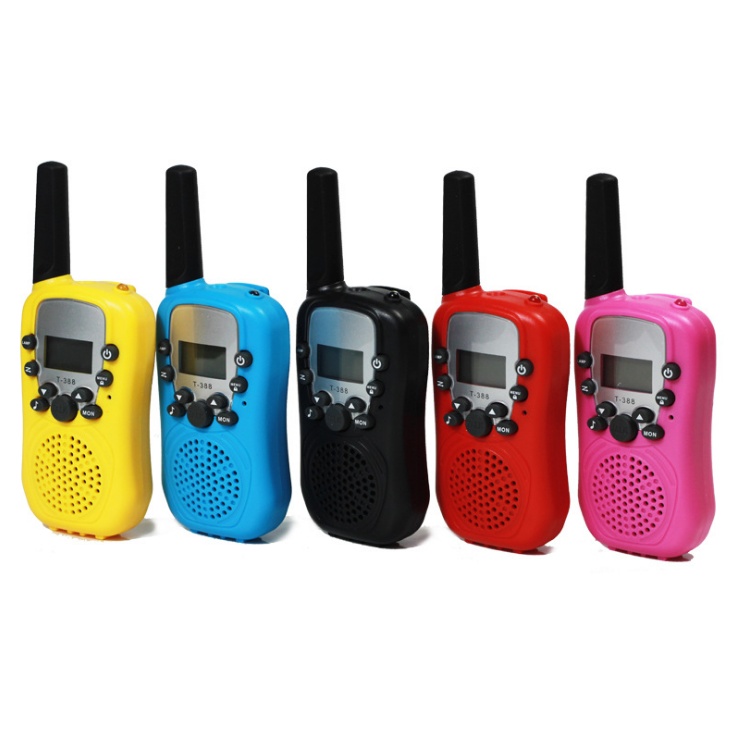 T388 Kids walkie-talkies ,Cover 3 Miles Range with Backlit LCD Flashlight 22 Channels 2 Way Radio Toy Outdoor Adventure