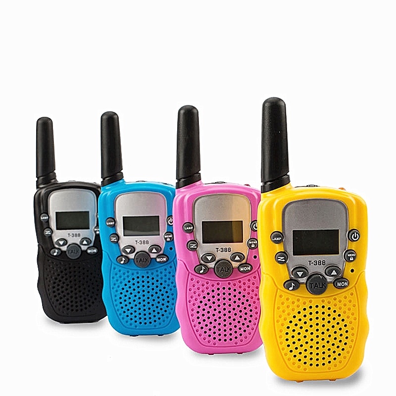 T388 Walkie Talkies for Kids 2 Pcs Long Range Children Walkie-Talkie Set Birthday Gift Toys For Boys Girls