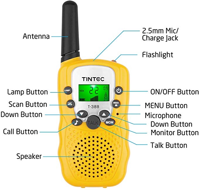 Walkie Talkies for Kids Walkie Talkies Girls 22CH FRS 2 Way Radio Toys