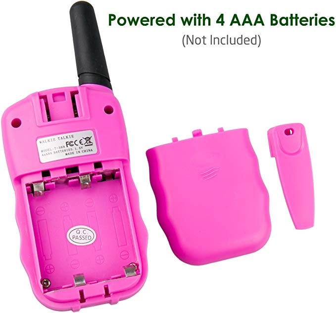 3 Pack Walkie Talkies, 22 Channels 2 way Radio Toy with Backlit LCD Flashlight, 3 Miles Range for Kids