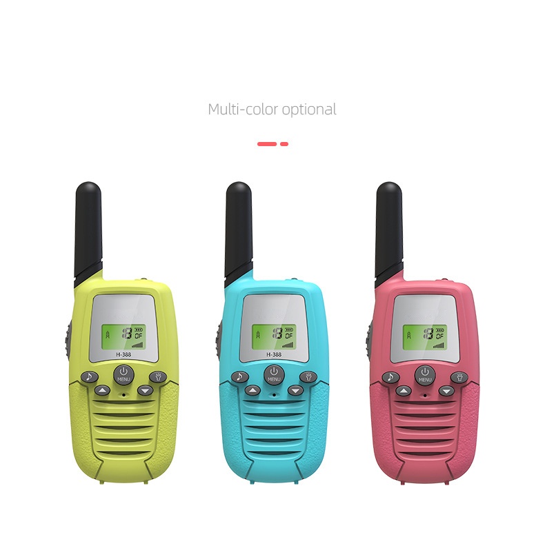 Wireless Baby Walki Talki Kid Gift 3 Long Range  Funny Lovely Toys 2 Way Radio t-388 Walkie Talkies For Kids