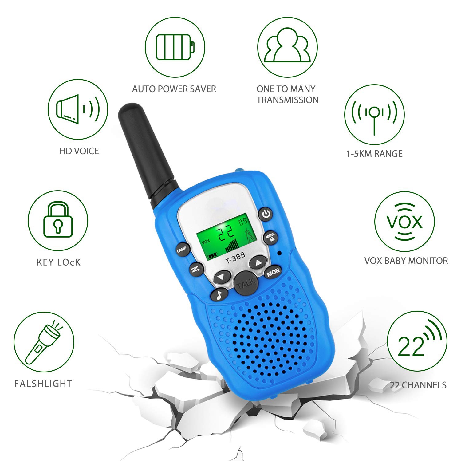 2-way Radios 462Mhz Two Way Radio Walkie Talkies For Kids Toys MINI Walkie Talkie