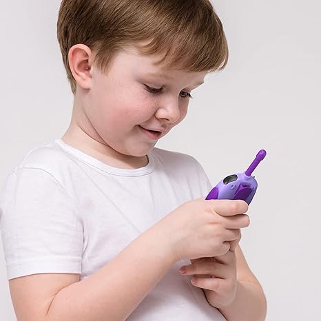 Colorful Kids Walkie Talkies - 2-Pack with USB Charging, 22 Channels, and Long Range