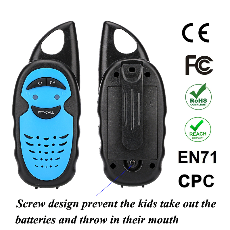 Kids Walkie Talkie - 1 KM Range, Safety Lock Design, Perfect for Outdoor and Home Use