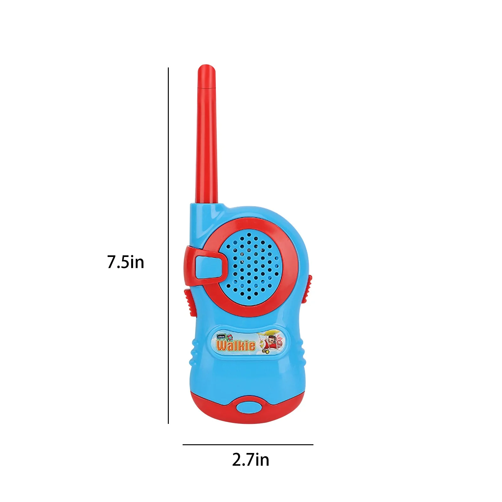 Kids' Walkie Talkie, Two-Way Communication, Blue and Red, Suitable for Ages 3+