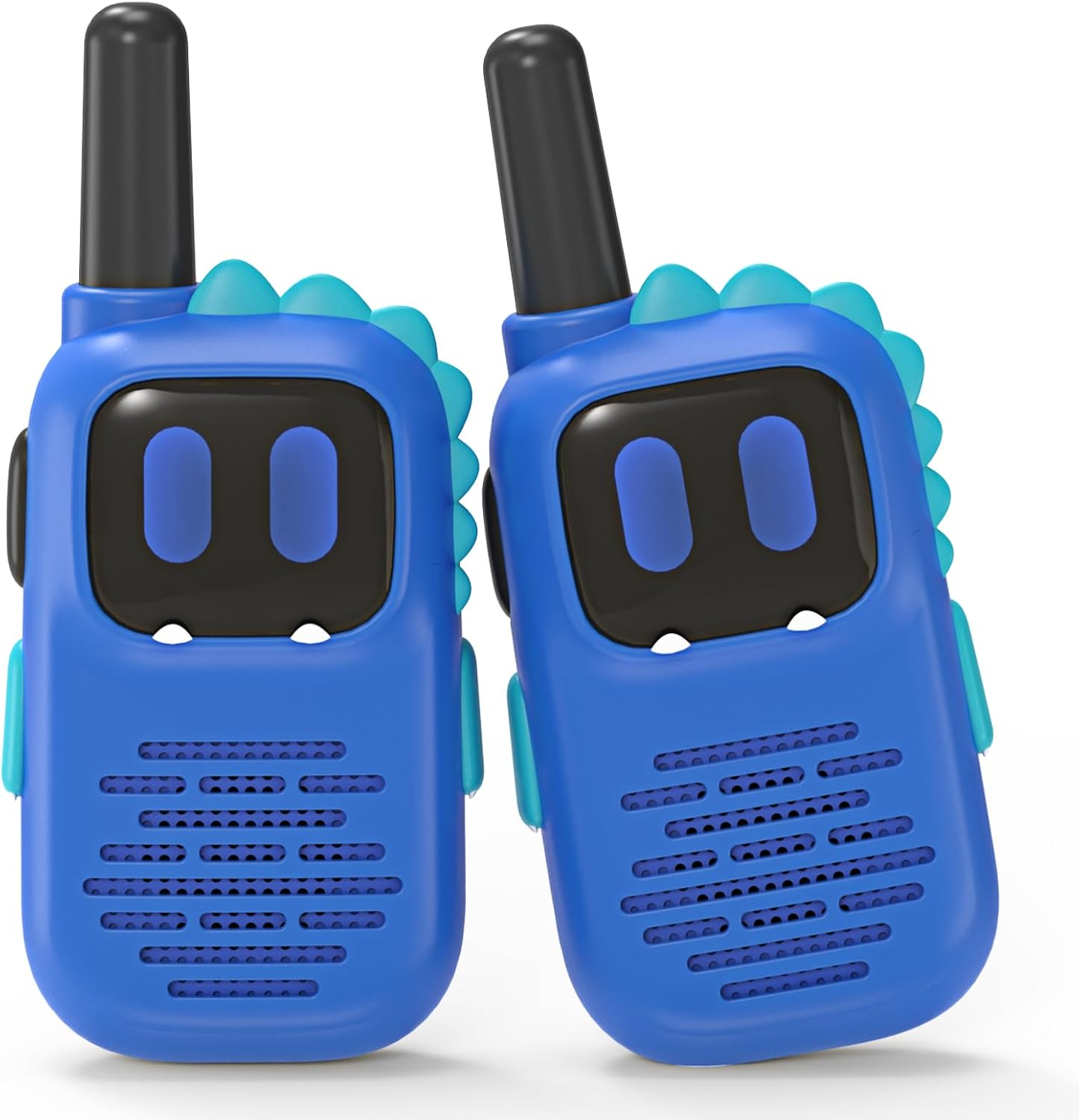 Cute Dinosaur Kids Walkie Talkie 3 Miles Range with Drop-Proof Silicone Case, Ideal for Outdoor Fun