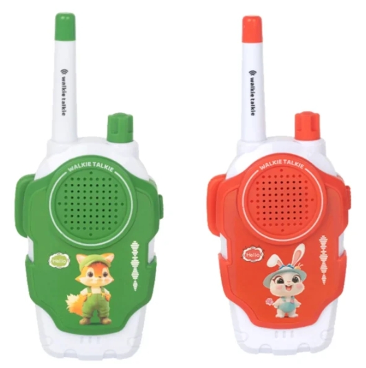 Cartoon-Themed Kids Walkie Talkies - 2-Pack with Fun Design, Clear Sound, and Long-Range Communication for Indoor and Outdoor Play