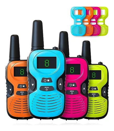 Kids' Multifunctional Walkie Talkie, 3-Mile Long-Range Two-Way Communication with Built-In Flashlight