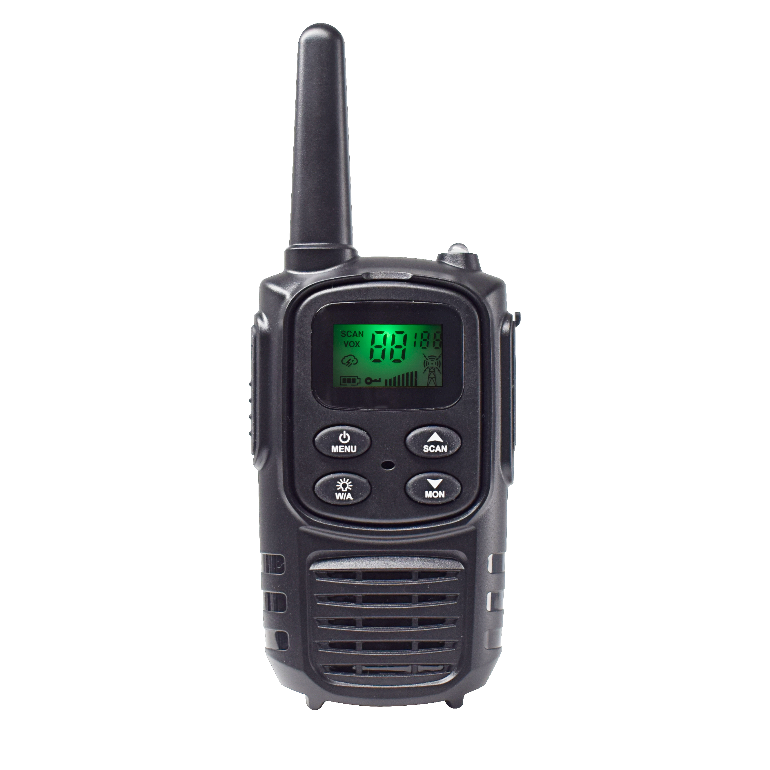 Built-in Flashlight VOX Hands Free cute Bright Orange 3miles Kids Walkie Talkies