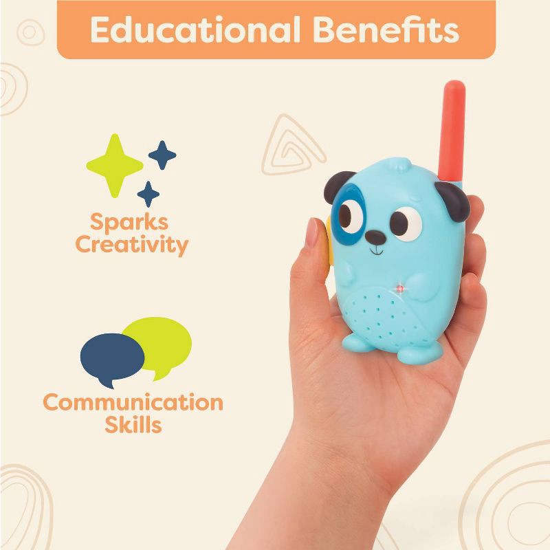 Animal-Themed Kids Walkie Talkie - 100-Foot Range, Perfect for Indoor and Outdoor Play