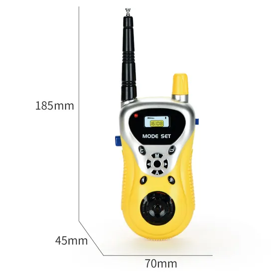 80M Long Distance Interactive Walkie Talkies - Parent-Child Communication, Yellow