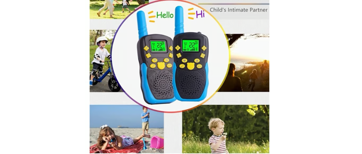 Rechargeable Kids Walkie Talkie - 1200mAh Battery, USB-C Charging