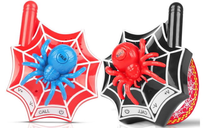 Spider Web Kids Toy Walkie Talkie - Fun Spider Design for Boys and Girls
