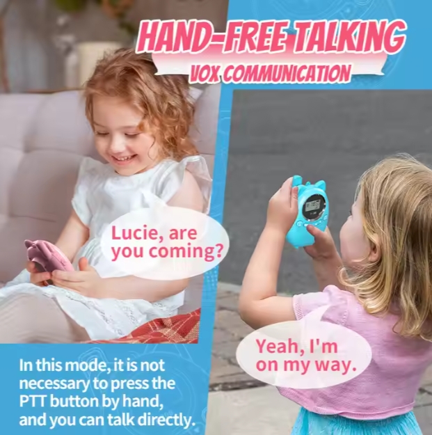 Kids Walkie Talkies with 22 Channels and 99 Privacy Codes - 2-Pack with Fun Animal Designs