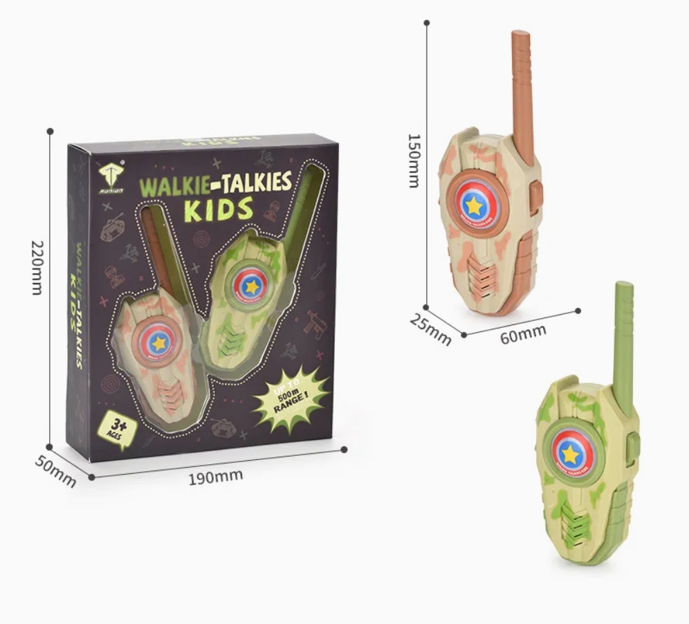 Walkie - talkie de camuflaje infantil - juguetes de comunicación al aire libre de larga distancia de 3 millas