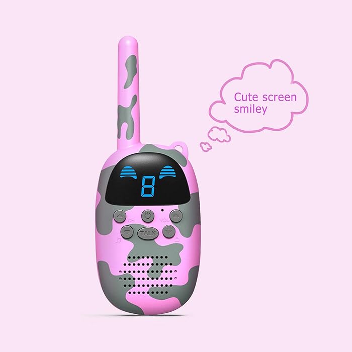 Kids Walkie Talkie with Camouflage Design – Noise Reduction, Battery Save, Talk Timeout Timer