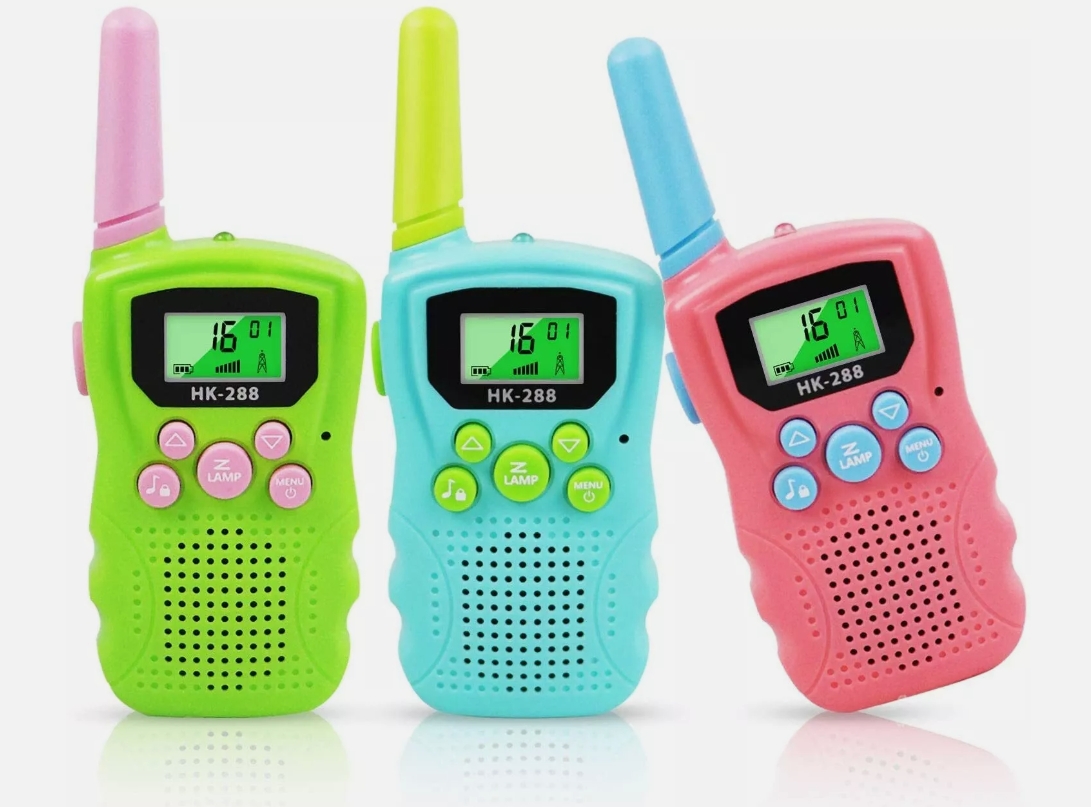 3 KM Kids Walkie Talkie, 22 Channels HK-288 Model with VOX Baby Monitor, Ideal for Outdoor Fun