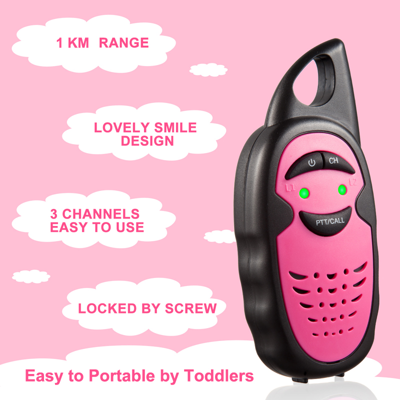 Kids Walkie Talkie - 1 KM Range, Safety Lock Design, Perfect for Outdoor and Home Use
