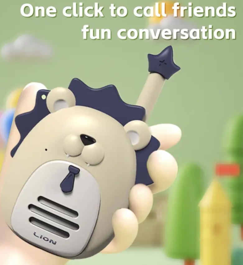 Ihastuttava eläinten Walkie Talkies lapsille - Lion & Tiger teema, helppokäyttöinen, täydellinen Creative Play