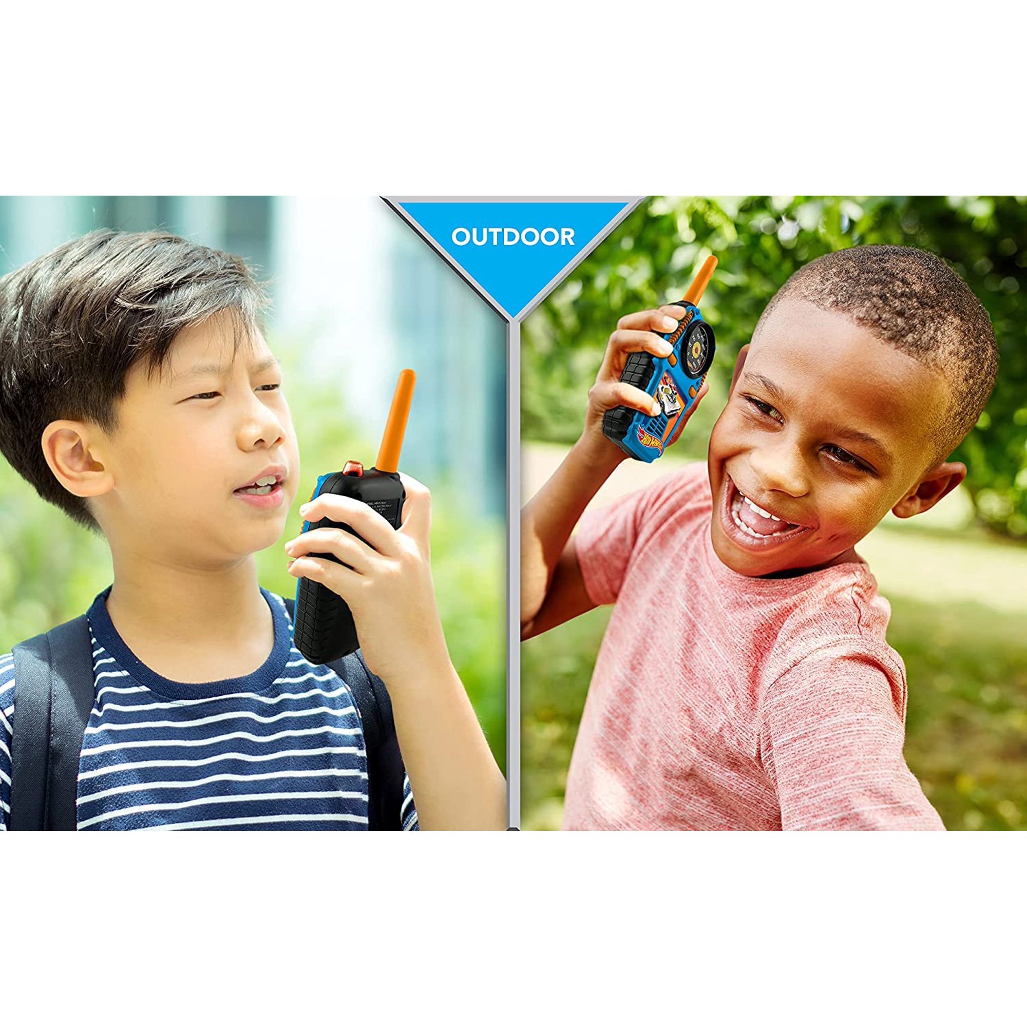 Hot Wheels-Themed Kids' Walkie Talkie, Two-Way Communication, Racing Style, Suitable for Ages 3+
