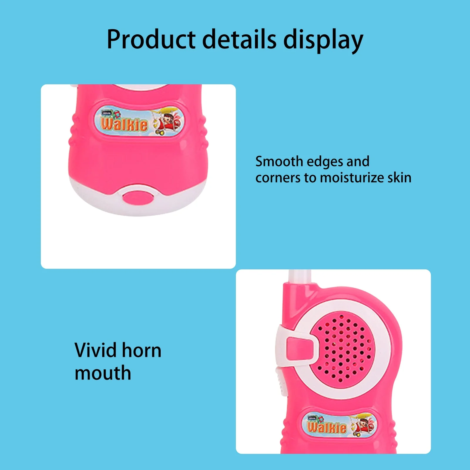 Kids Walkie Talkies – Interactive Communication, Stable Signal, Pink