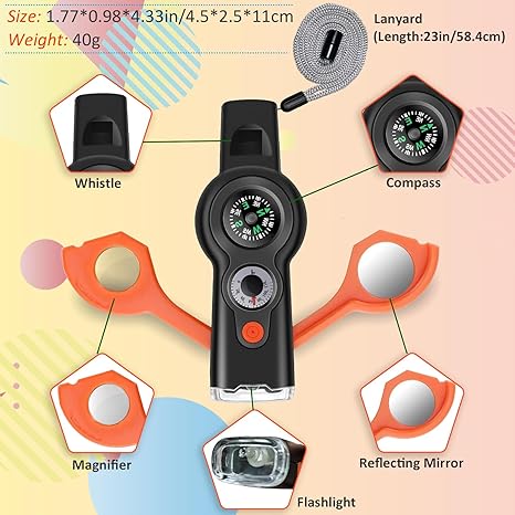 Kids Camo Walkie Talkies Set, 22-Channel Two-Way Radios with VOX, Lanyards, and Mini Compass