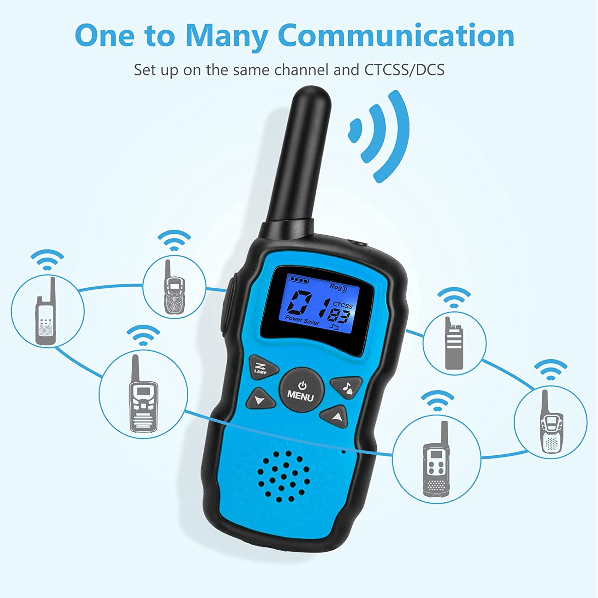Kids Walkie Talkies - Portable Two-Way Radio with One-to-Many Communication