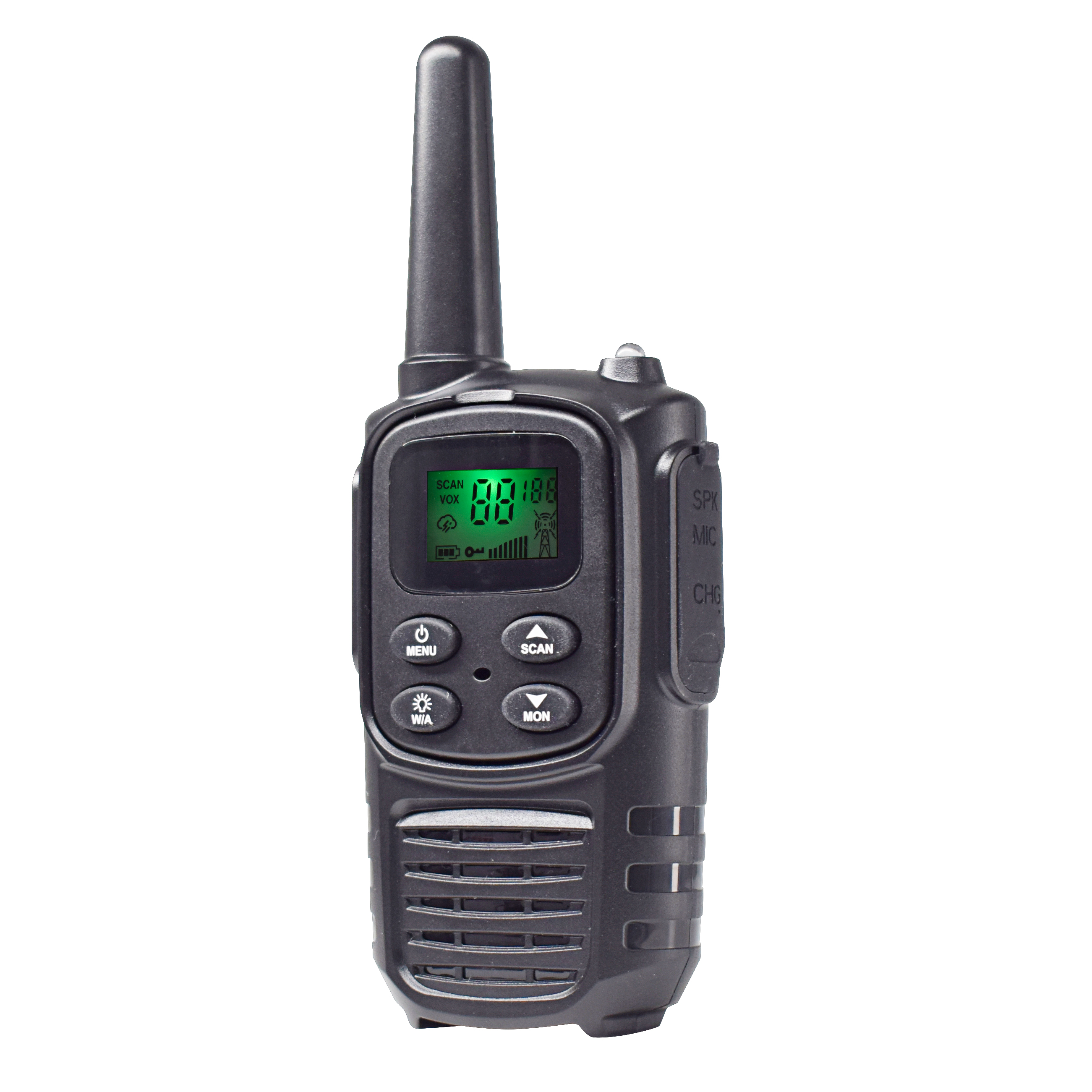 Built-in Flashlight VOX Hands Free cute Bright Orange 3miles Kids Walkie Talkies