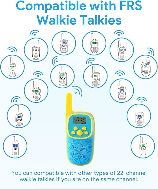 Kids Walkie Talkies with LCD Display, Easy-to-Use Two-Way Radios for Outdoor and Indoor Play