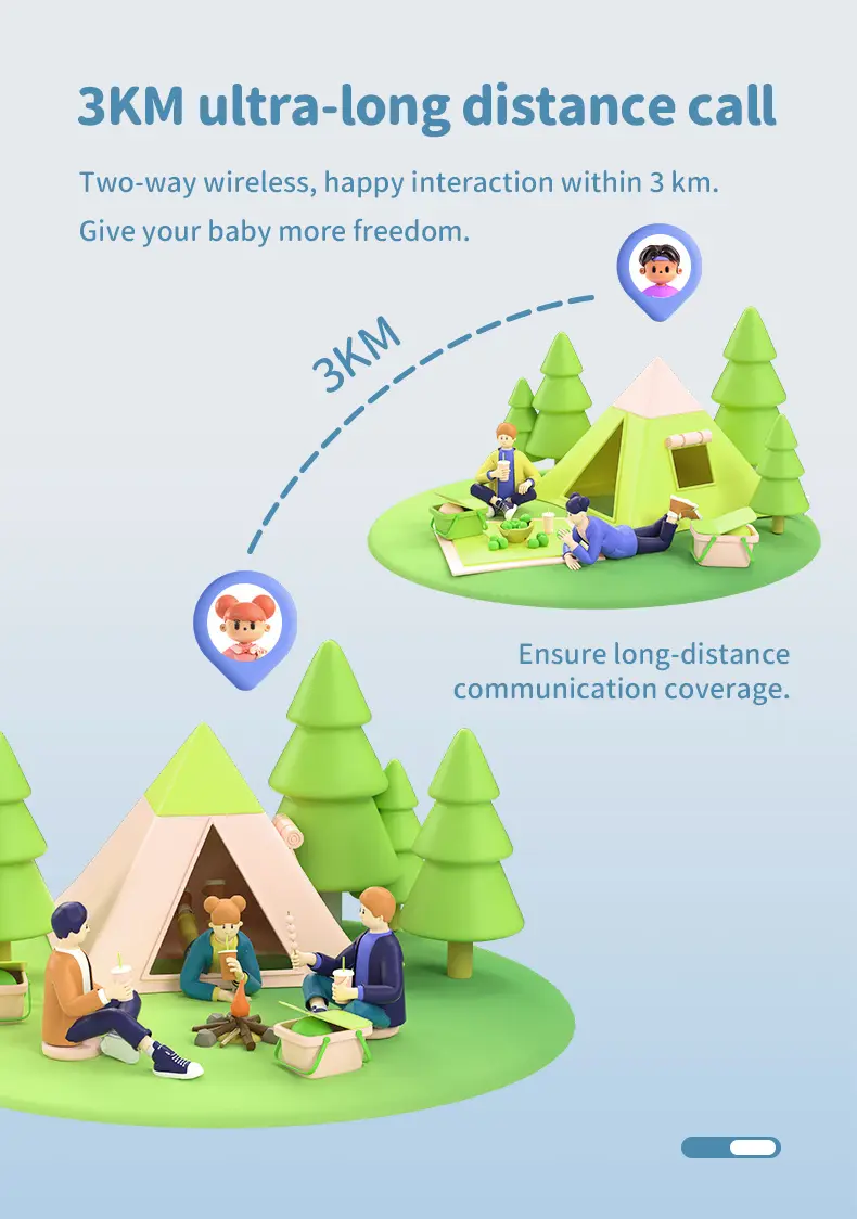 3KM Long Range Kids Walkie Talkie - Eco-Friendly Material, Perfect for Outdoor Play