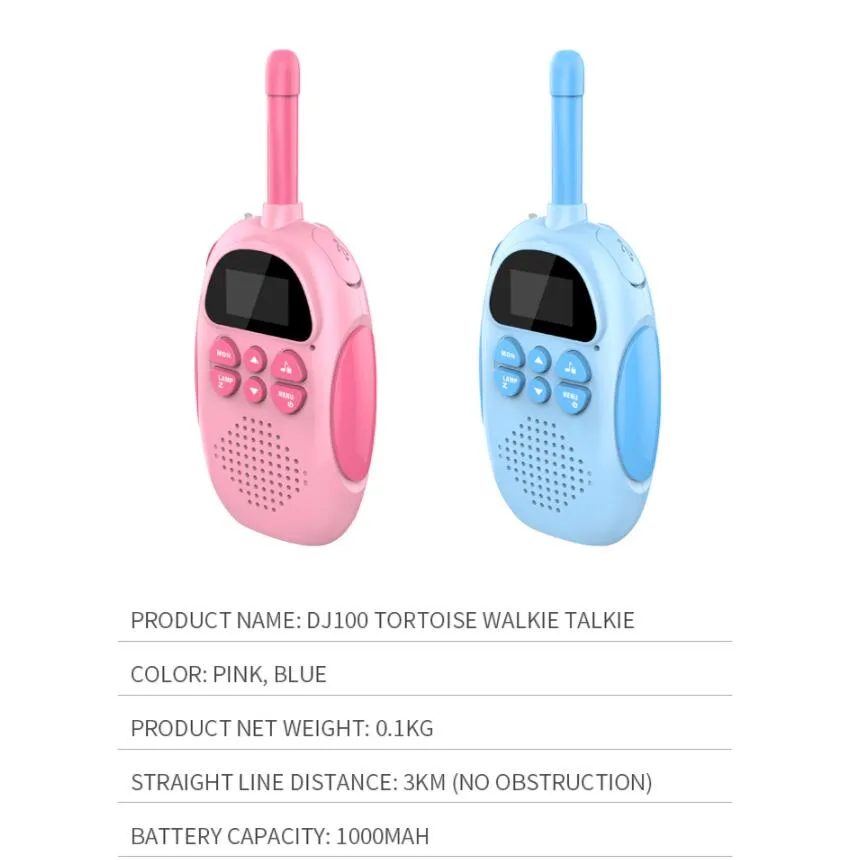Long-Range Kids Walkie Talkies - 3km Communication Distance, Clear Sound, and Easy Operation