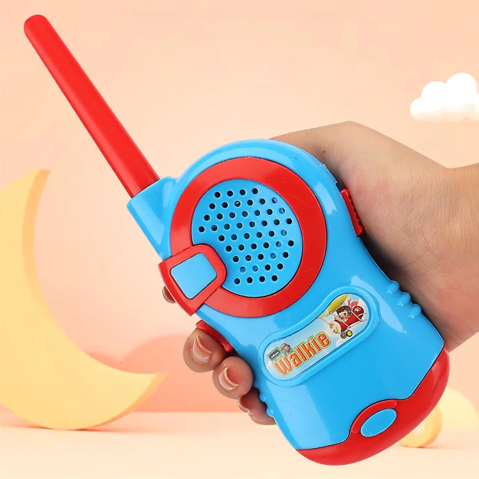 Kids' Walkie Talkie, Two-Way Communication, Blue and Red, Suitable for Ages 3+