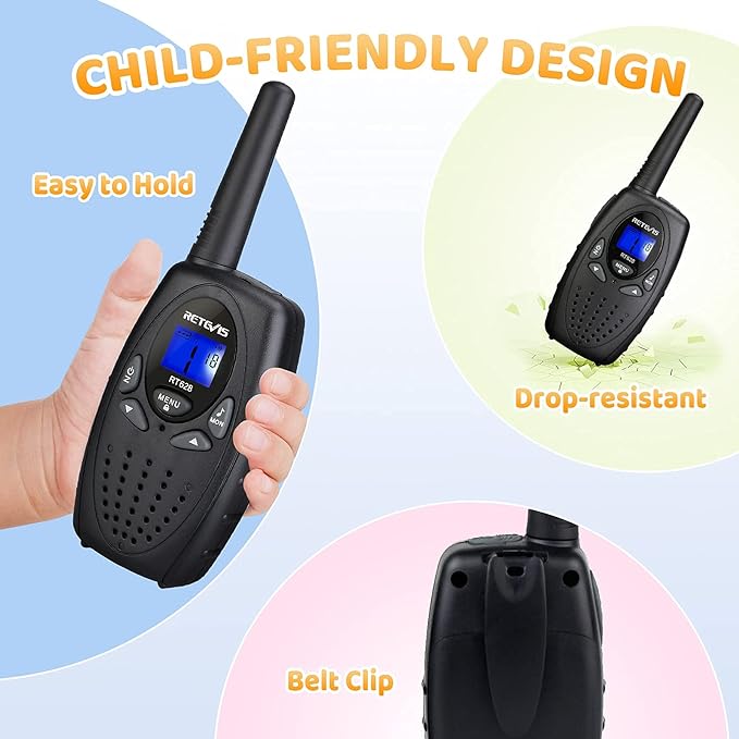 Wholesell factory price simple designed long distance clear sound hot selling 3miles Kids Walkie Talkie