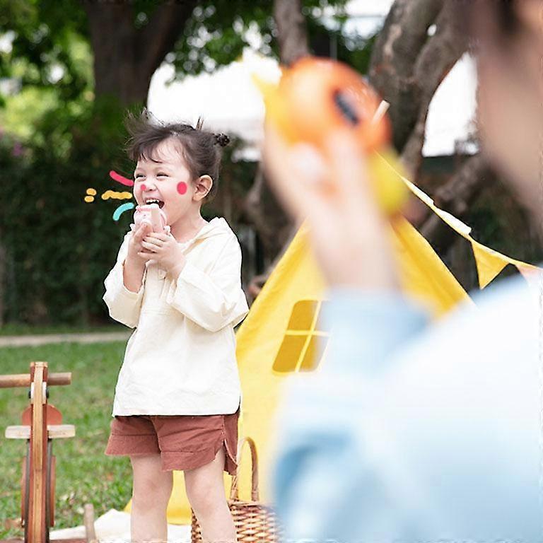 Cow-Themed Kids Walkie Talkie - LED Display, Hands-Free, Pink and Blue