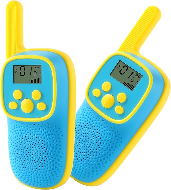 Kids Walkie Talkies with LCD Display, Easy-to-Use Two-Way Radios for Outdoor and Indoor Play