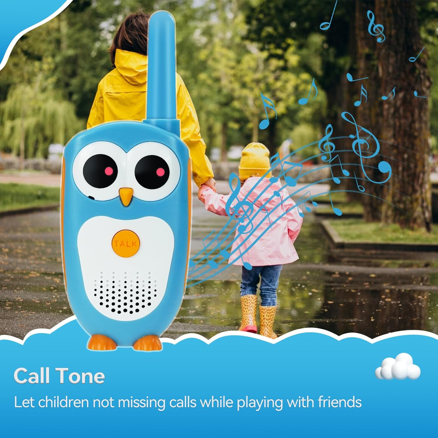 Children's Owl Walkie Talkie, 3-Mile Long-Range Two-Way Communication, Ideal for Outdoor Activities and Family Use