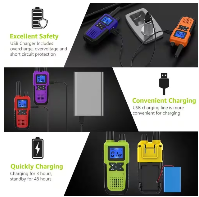 K10 FRS Walkie Talkies - Advanced Two-Way Radio with NOAA Weather Alerts and 20-Mile Range